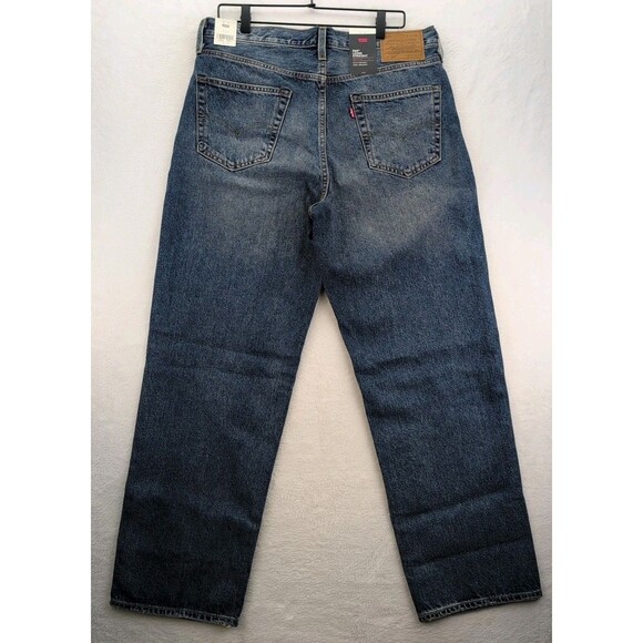 Levis Premium Lot 568 Jeans Mens 34x32 Medium Wash Loose Fit Straight Denim NWT - Picture 10 of 13